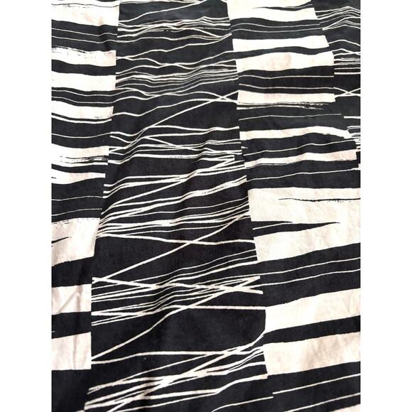 VTG Black White Duvet Cover 75"x84" 1990s Snap Closure - Picture 3 of 8